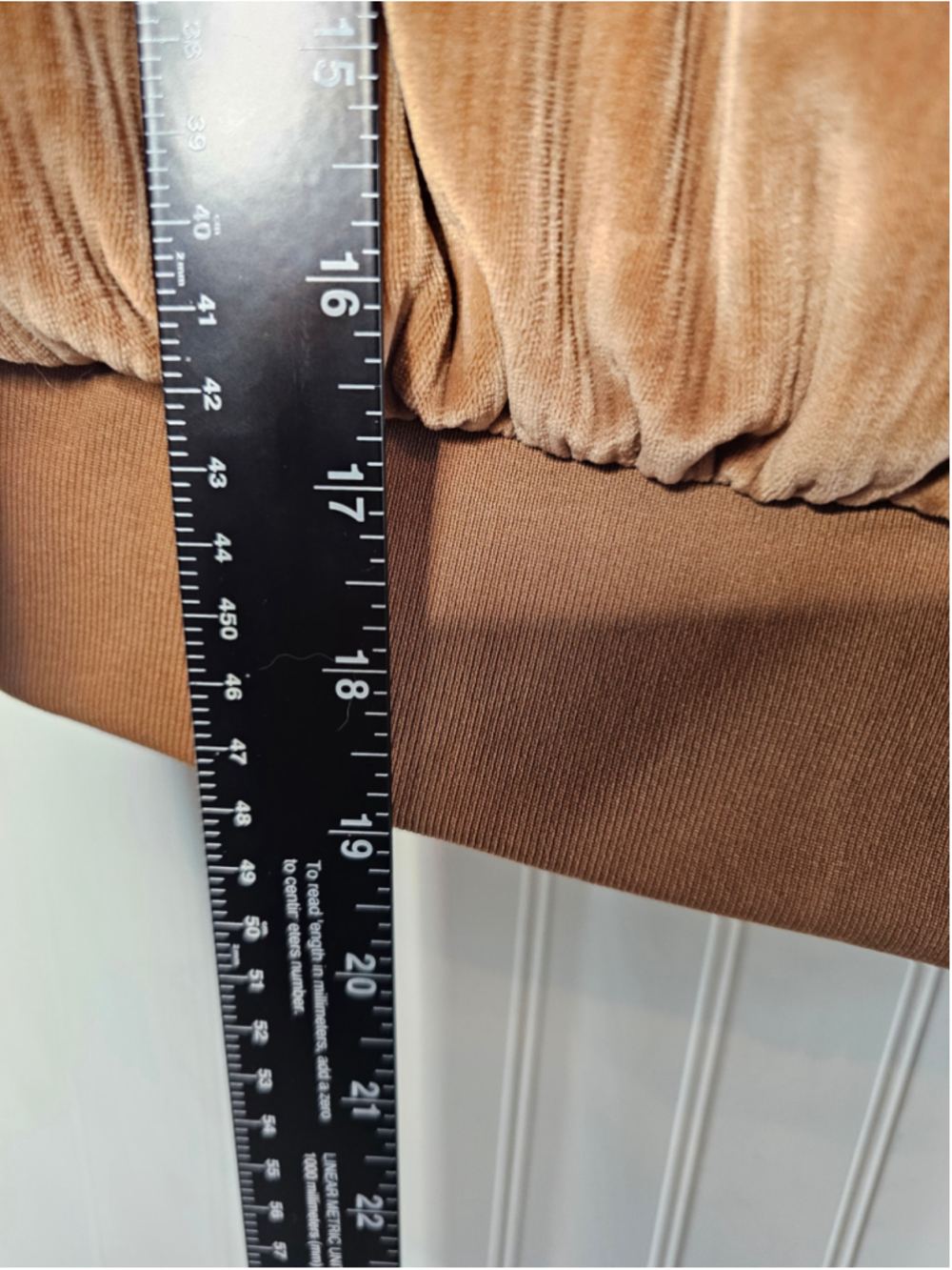 Victoria's Secret PINK Velour Puffer Vest Crop Ribbed Caramel Brown Logo XL Y2K - Picture 5 of 6